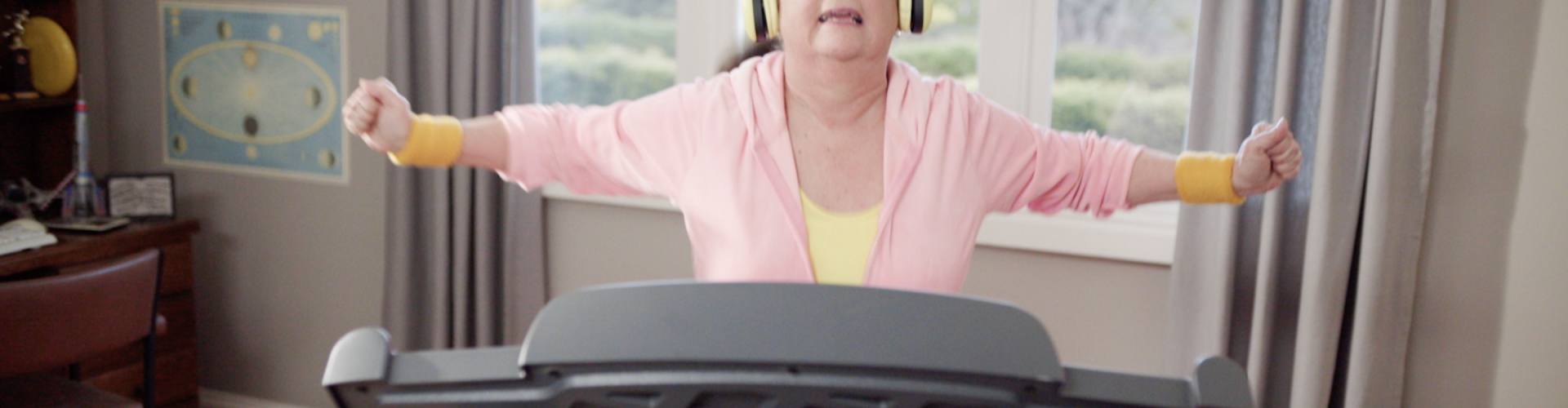 woman on treadmill